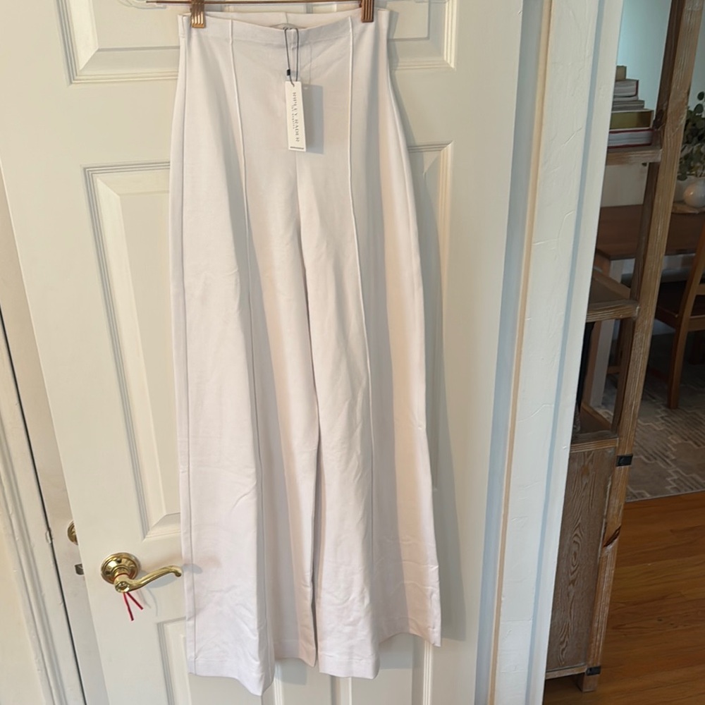 Ripley Radar White Wide-Leg Pants